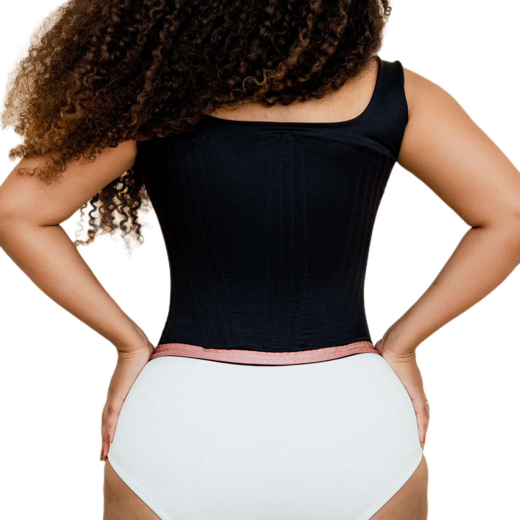 Cinta Modeladora Sob Medida Curve com Alças 28 Barbatanas
